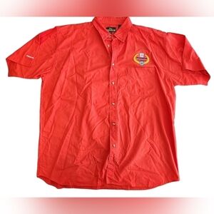 Vtg Blue Generation Citgo Bassmaster Classic Red Button Up Shirt Men's 3XL